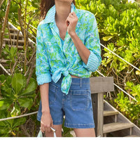 Lilly Pulitzer - Sea View Linen Button Down Shirt