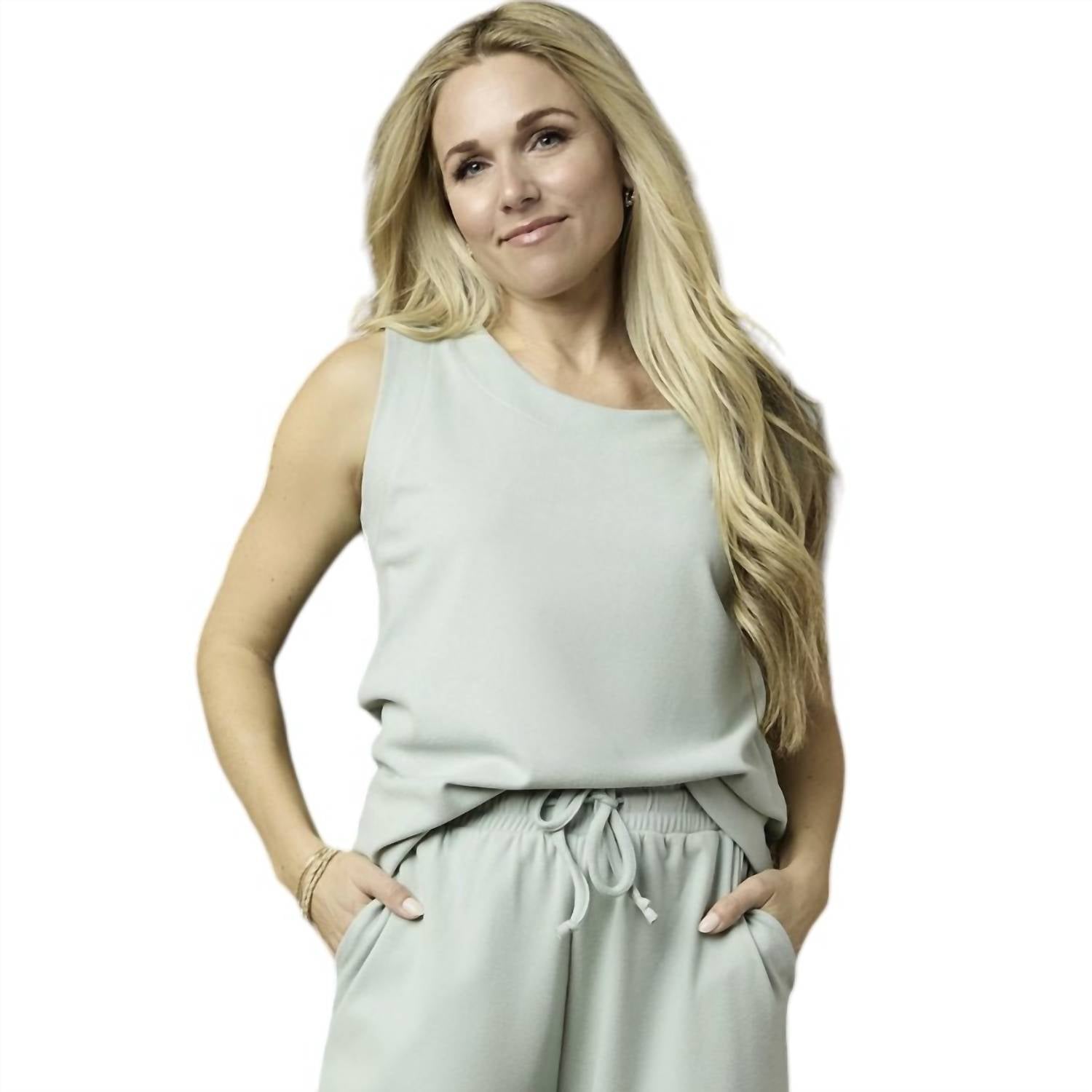 Coco + Carmen - Weekend Brushed Button Button Crop Top