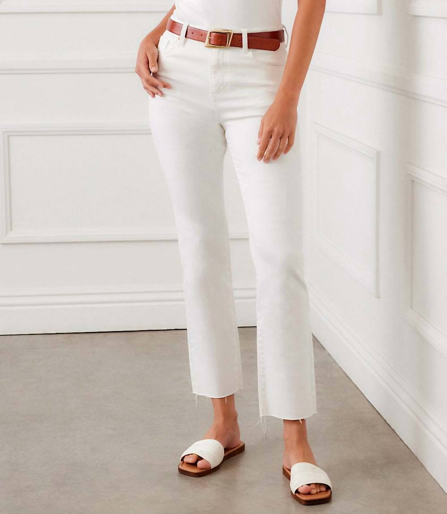 Karen Kane - Raw Hem Straight Jeans