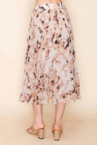 White Birch - High Waisted Printed Skirt