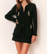 Loveshackfancy - Adrina Textured Tweed Jacket