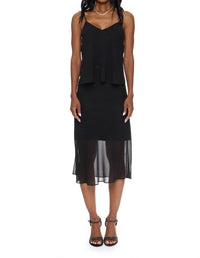 LUCY PARIS Carlin Embellished Tank in black - women's blouse - detail view