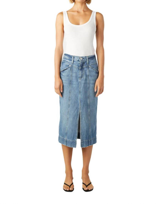 Amo - Zahra Long Jean Skirt