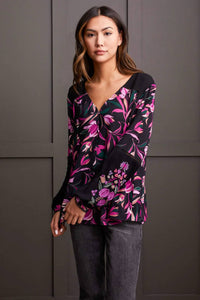 Tribal - Dedra Embroidered Button-up Blouse