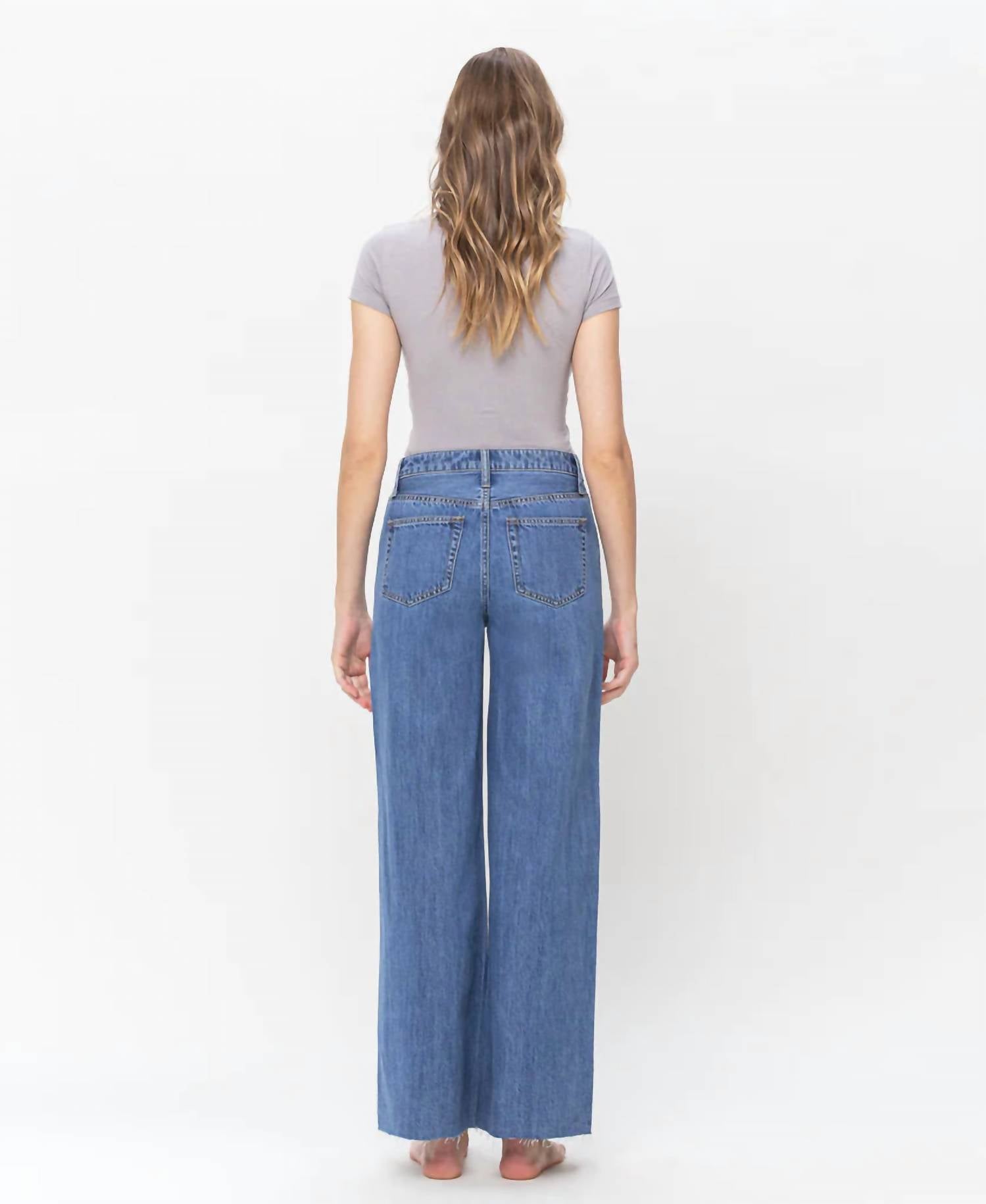 Flying Monkey - High Rise Wide Leg Jeans