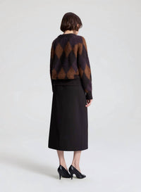 A.L.C. - Ezra Brushed Alpaca Argyle Sweater