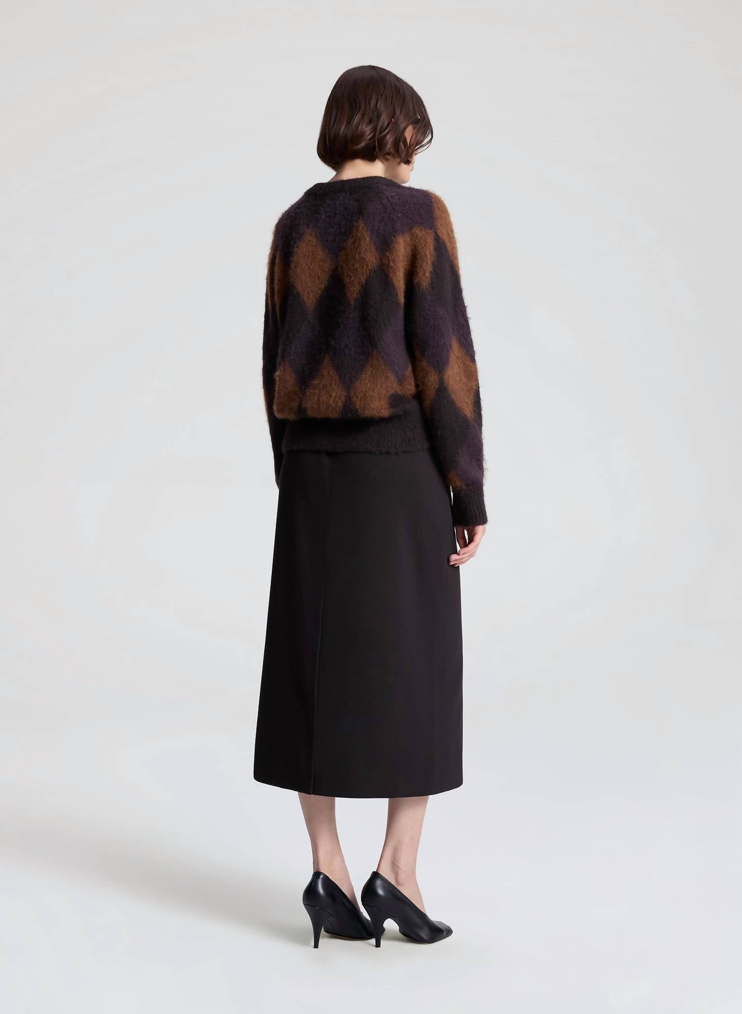 A.L.C. - Ezra Brushed Alpaca Argyle Sweater