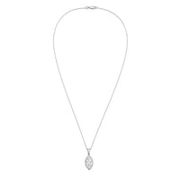 Diana M Jewels - Women's Marquise Lab-Grown Diamond Pendant Necklace (10.00 Ct) - Bold