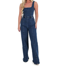 Flying Tomato - You Matter Denim Jumpsuit