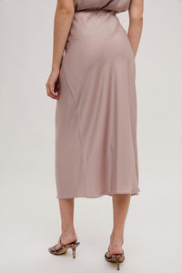 Fun 2 Fun - Easy Days Satin Midi Skirt