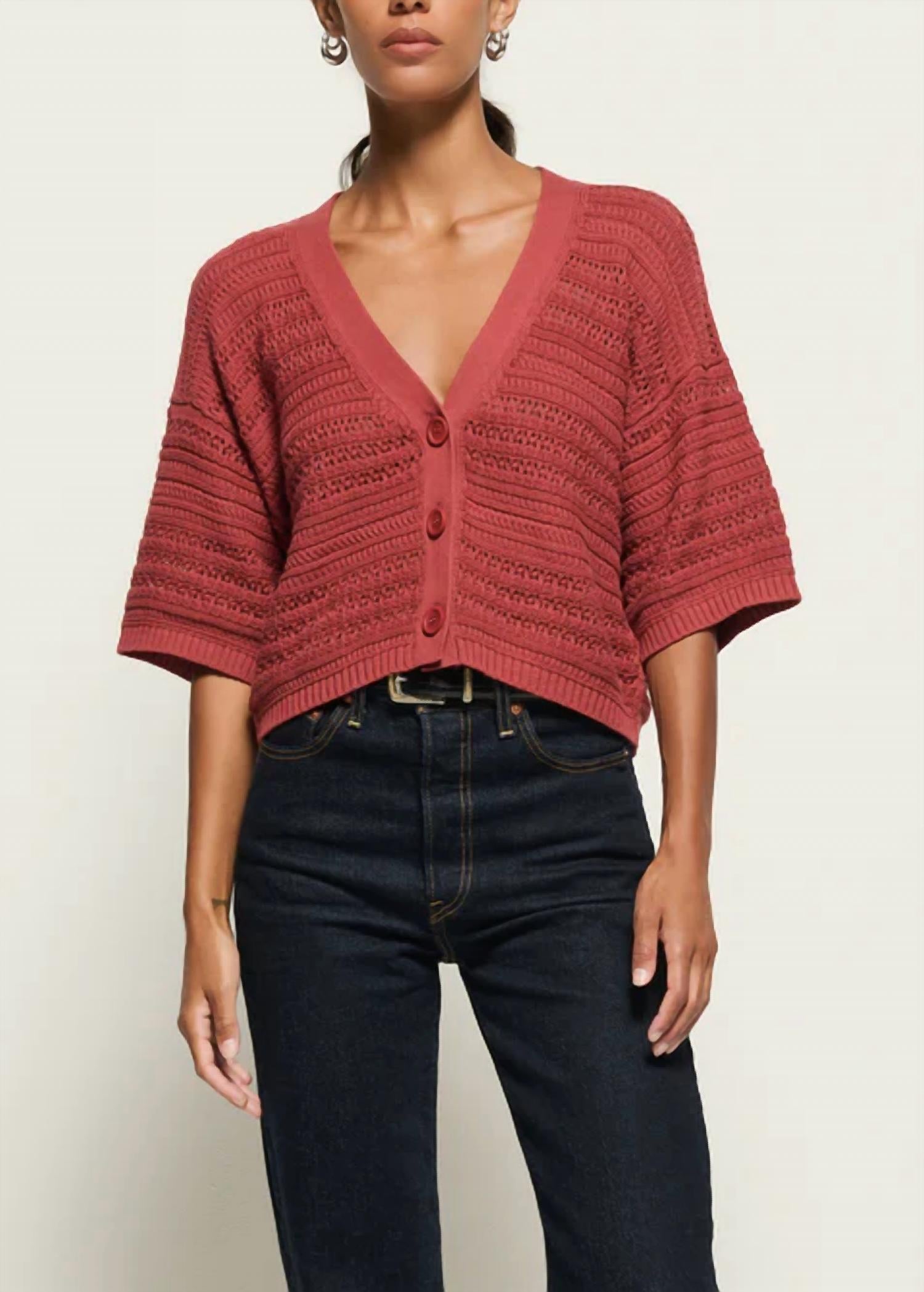Nation Ltd - Tabby Crochet Cardigan
