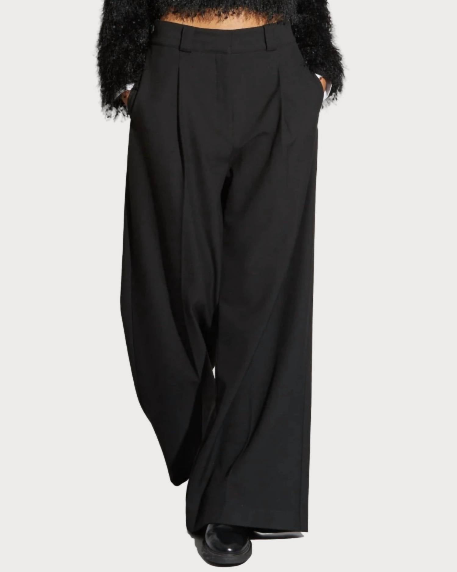 Saint Art Tiffany Wide Leg Pants in black - women's pants - view 4
