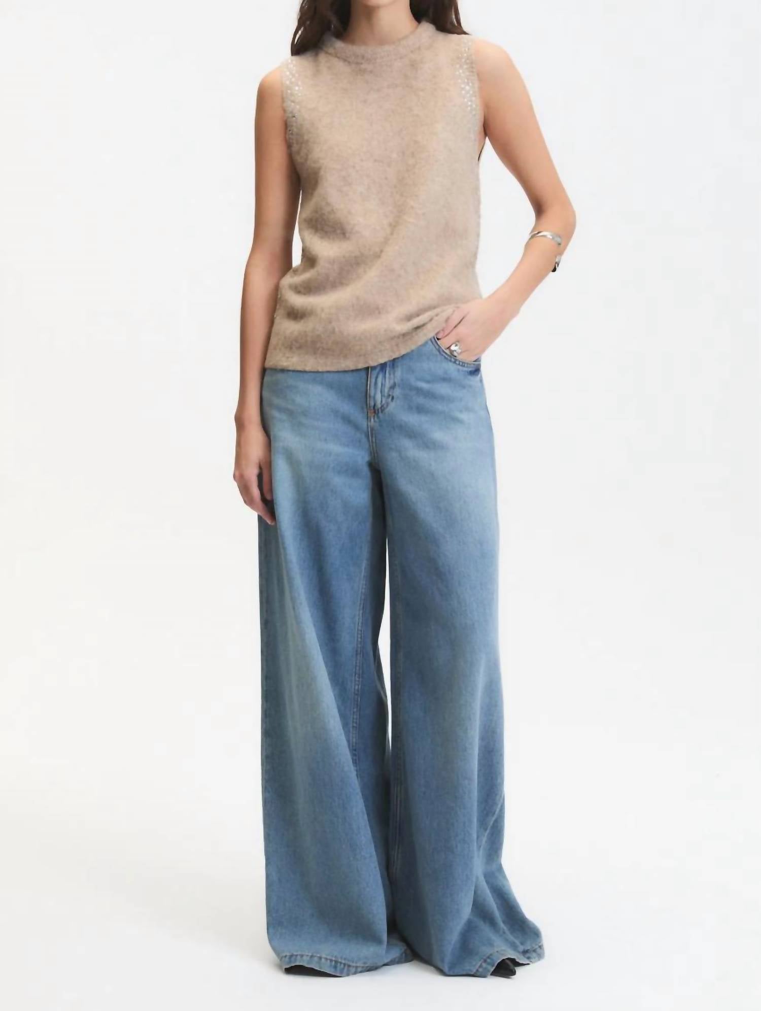 Deluc - Myles Rhinestone Embellished Sweater Vest