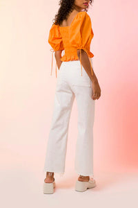Line And Dot - Amber Smocked Top