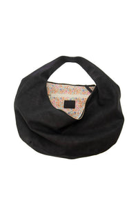 Joy Susan Women's Bianca Crescent Bag in black - women's bag - detail view