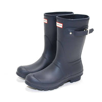 HUNTER Women's Original Short Rain Boots in navy - women's shoe