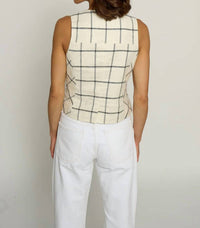 Central Park West - Two Tone Linen Vest