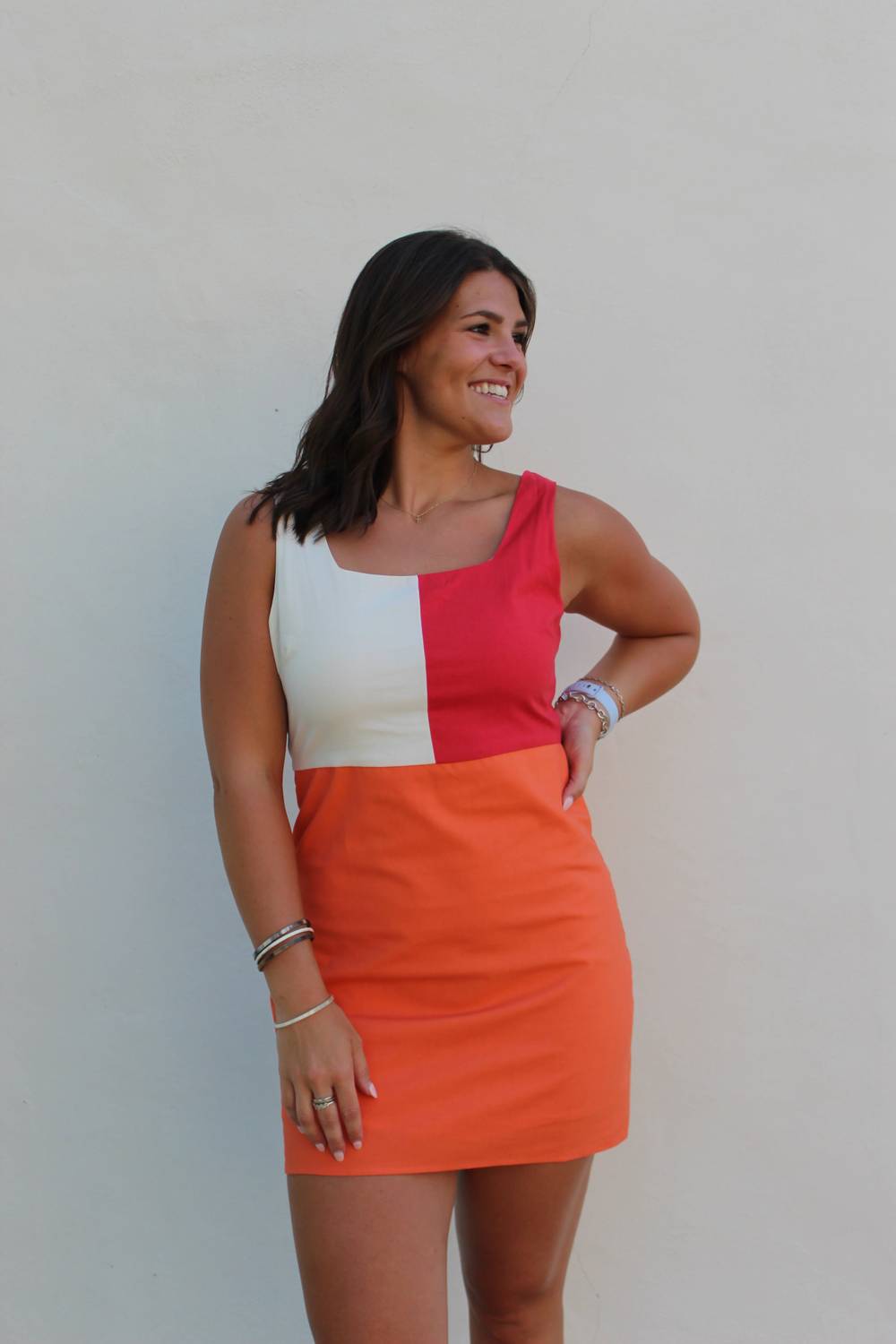 Tcec - Block Mini Dress