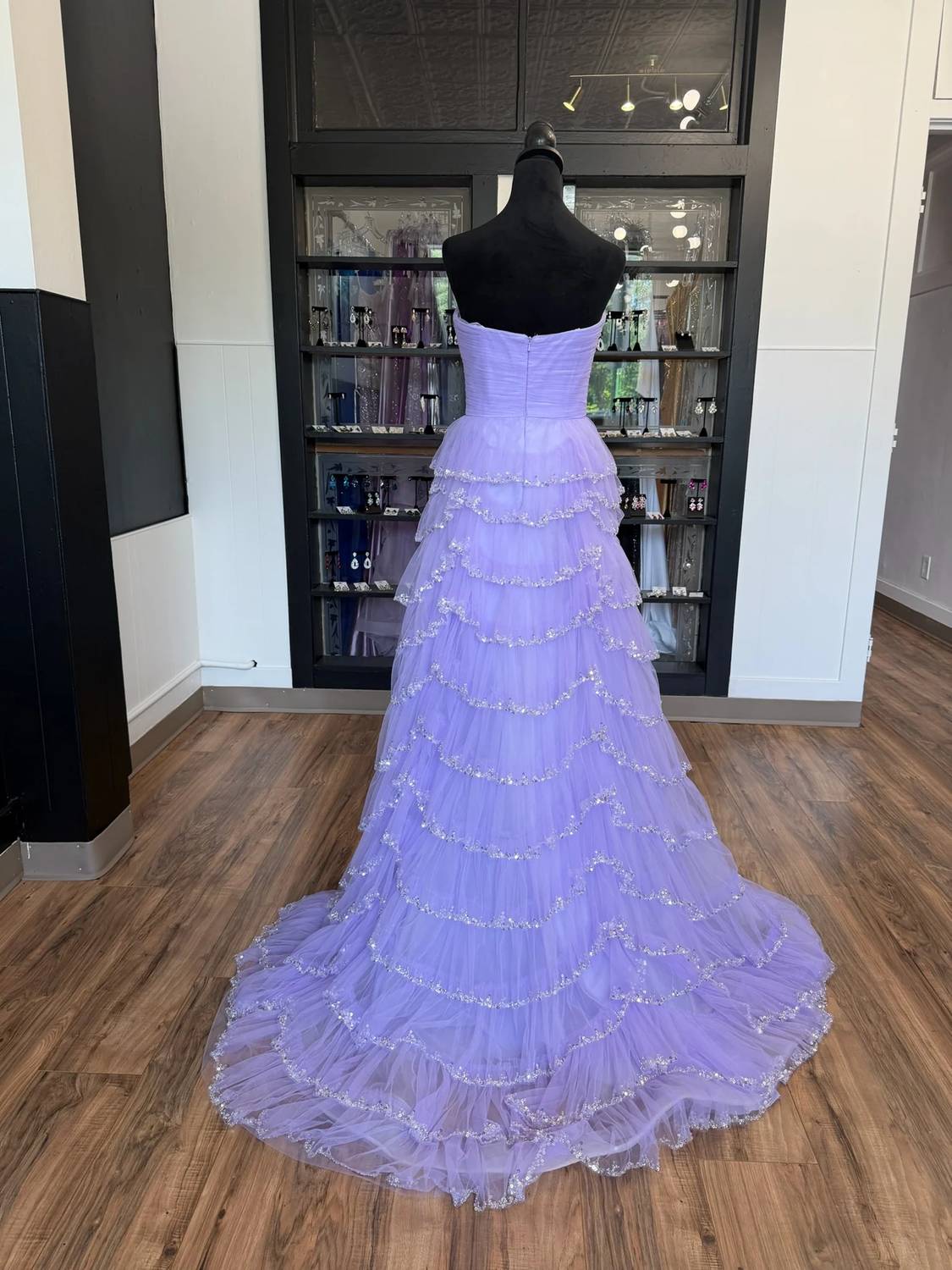 Sherri Hill - Women's Strapless Tulle A-line Dress