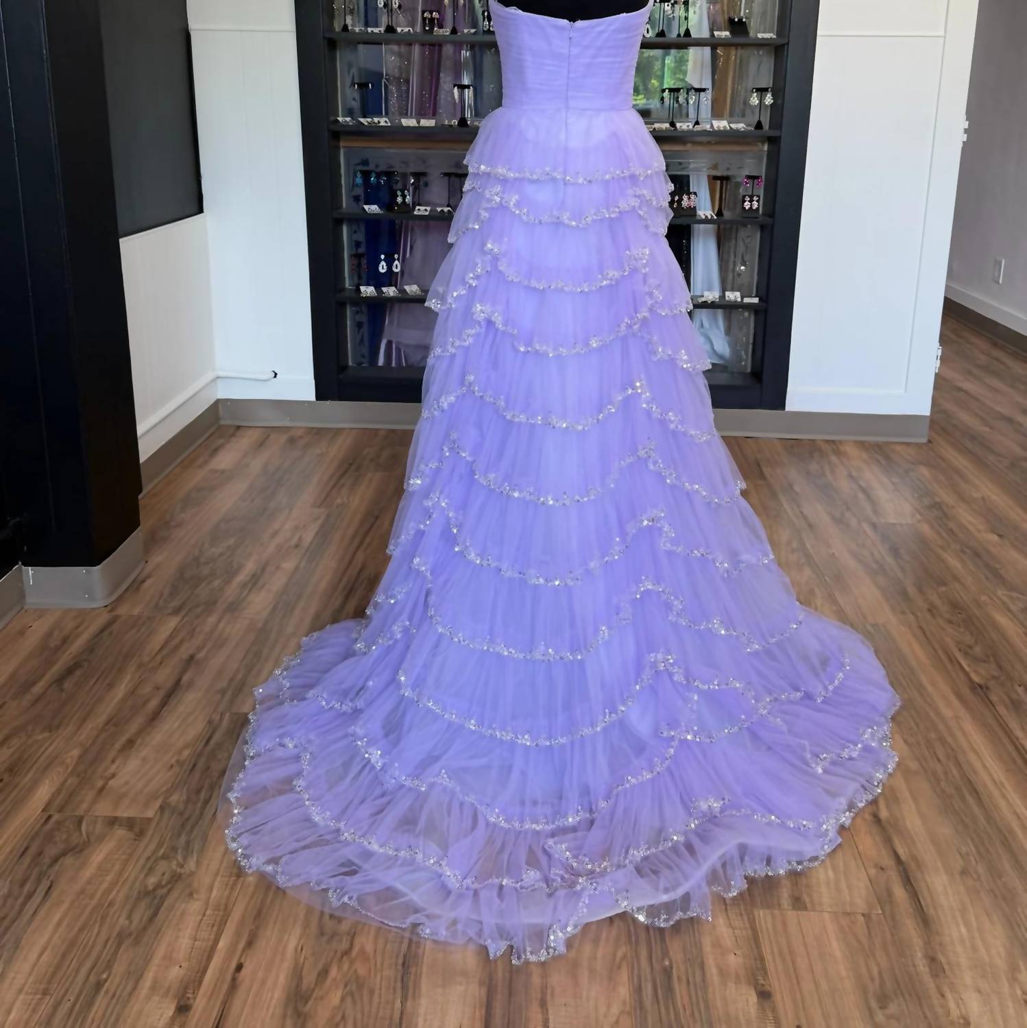 Sherri Hill - Women's Strapless Tulle A-line Dress