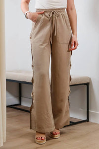 Sage The Label - Breeze By Side Wide Leg Pants