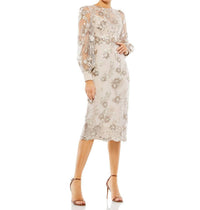 Mac Duggal - Bishop Sleeve Embroidered Dress