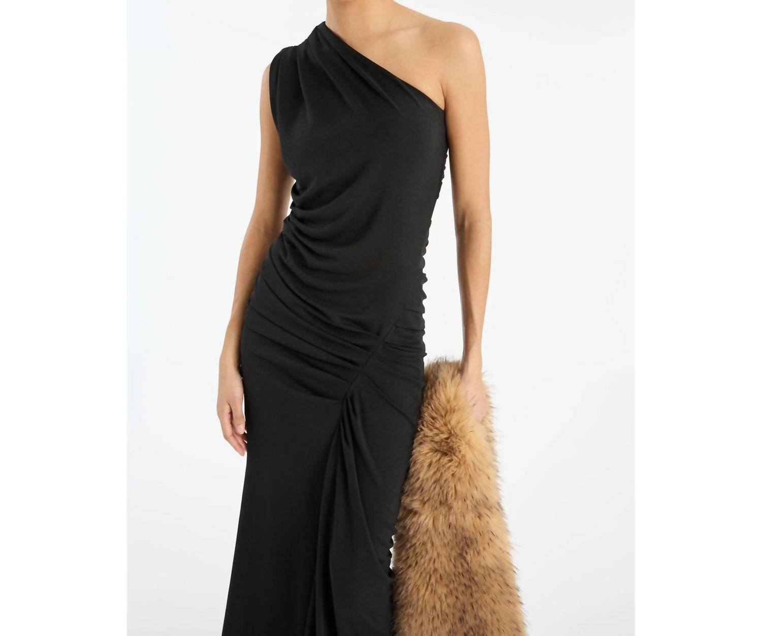 Rotate - Draped One Shoulder Dress