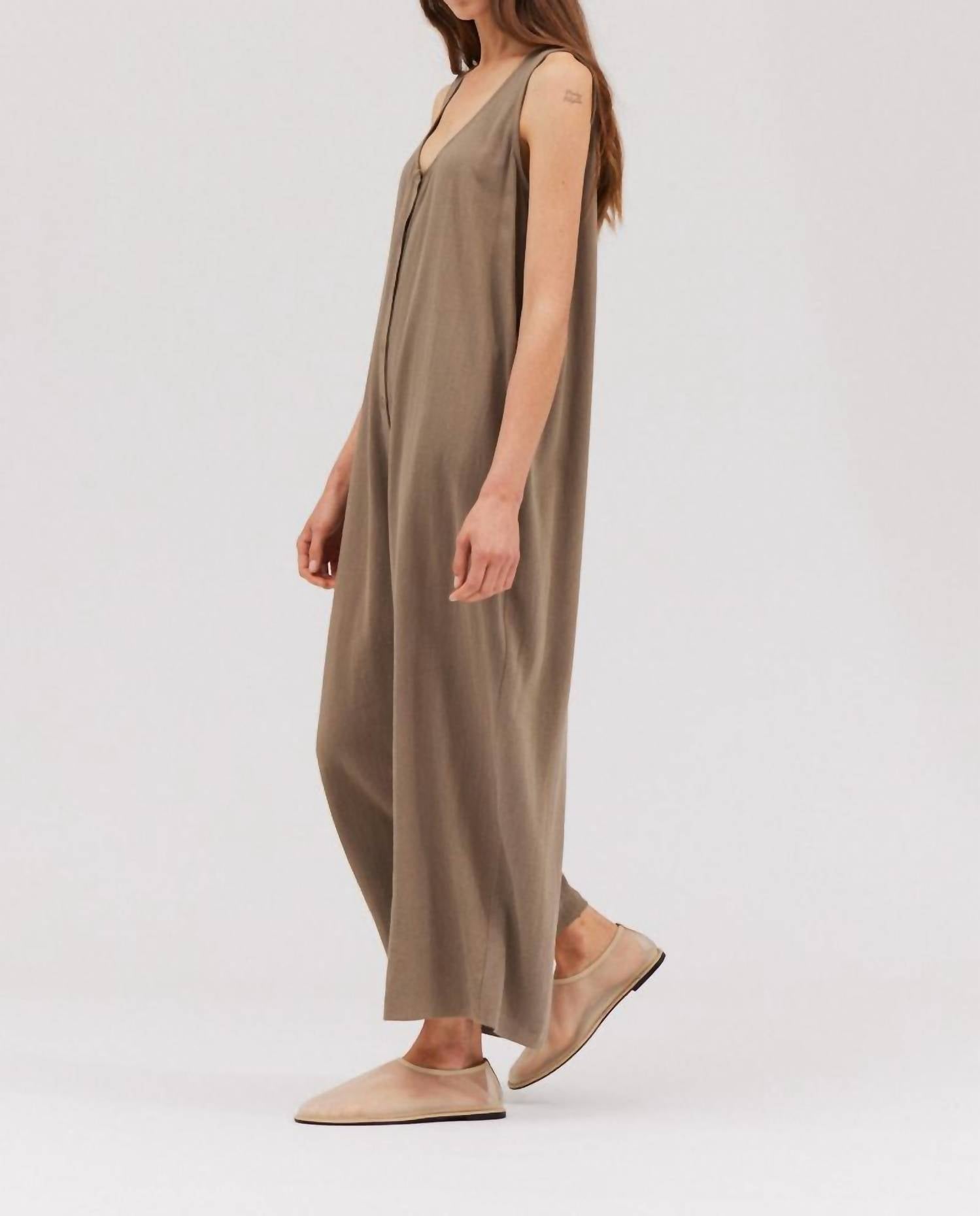 Grade & Gather - Overfit Button Down Jumpsuit