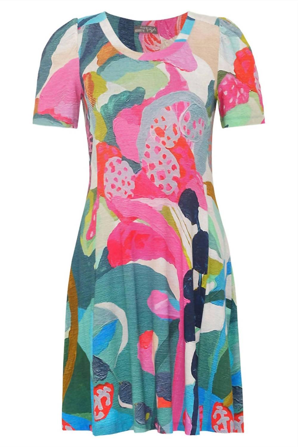 Dolcezza - Abstract Brush Stroke Mini Dress