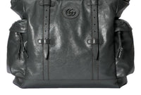 Gucci - Women's Leather Drawstring Tote Bag With Tonal Double G Logo