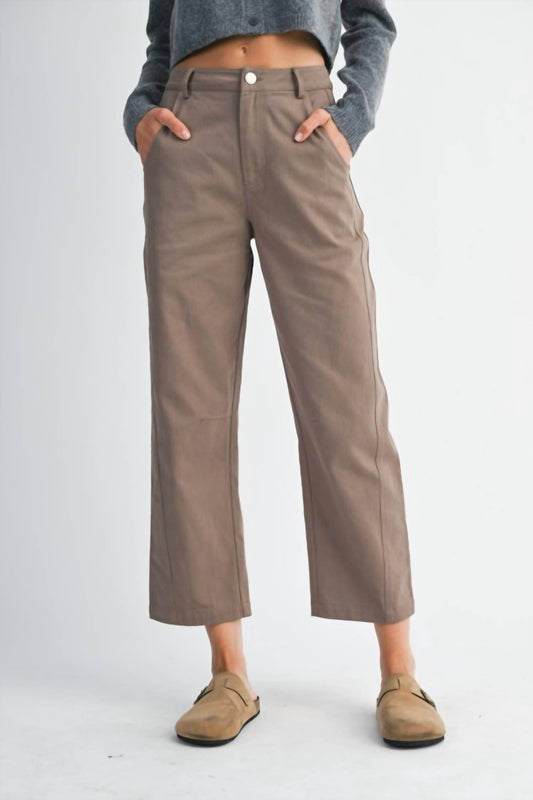 Mable - Estella Cropped Barrel Leg Pants