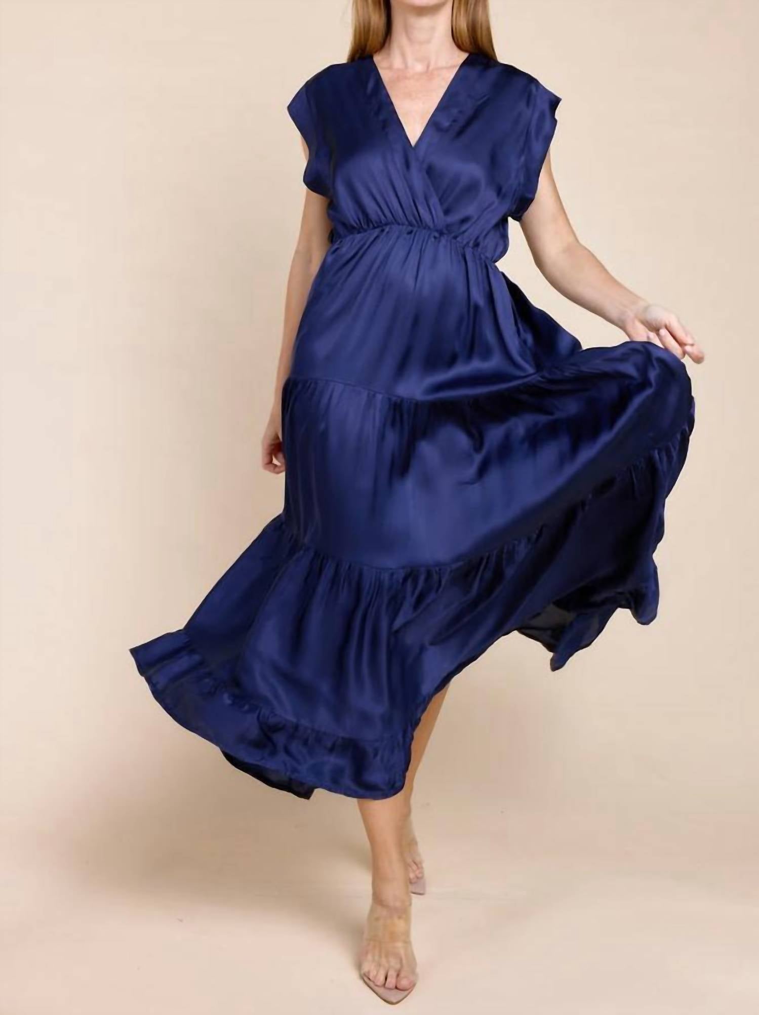 Sofia Collections - Mishal Silk Maxi Dress
