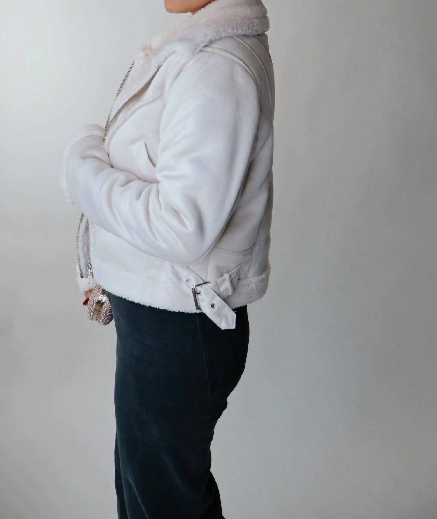 Hyfve - Xenna Suede & Sherpa Jacket