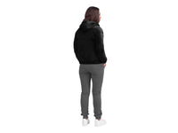 Calmier Unisex - Sensory Weighted Quilted Hoodie Jacket in black - women's top - alternate view