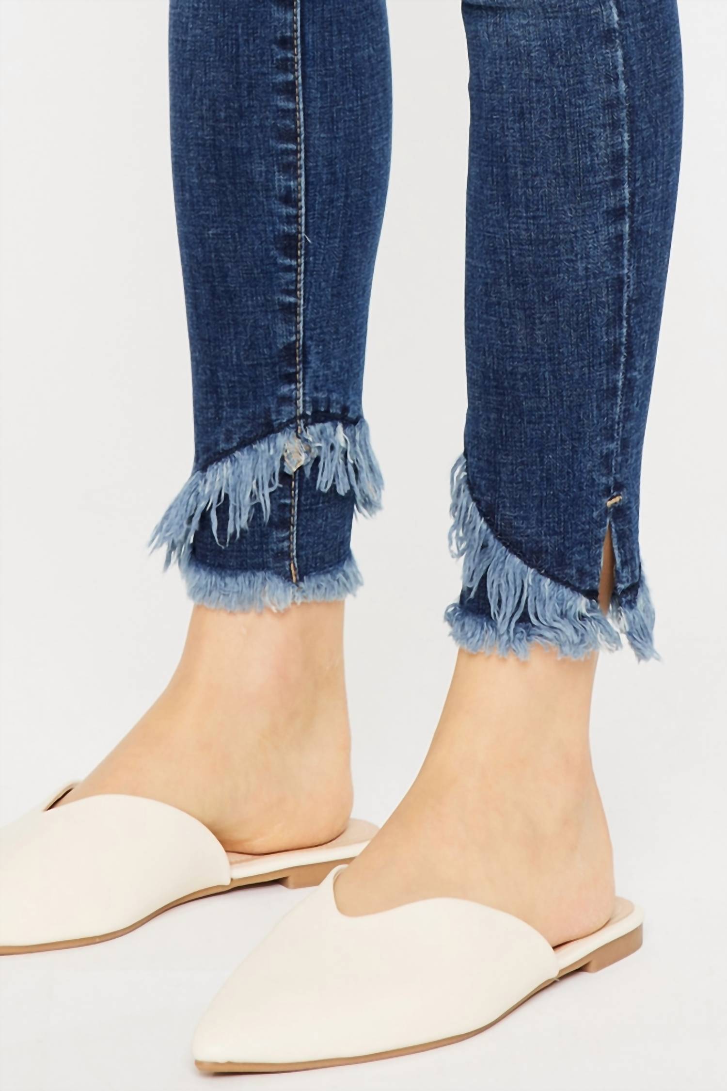 Kancan - Nala Mid-rise Ankle Skinny Double Fray Jean