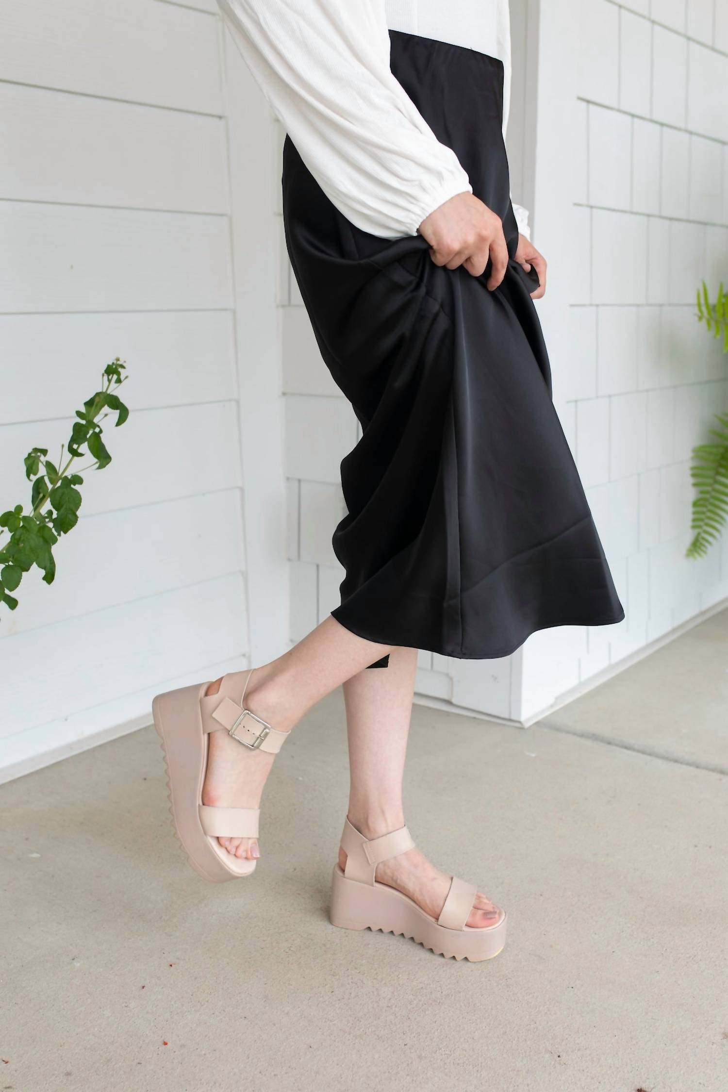 TRIBAL Midnight Midi Skirt in black - women's skirt - alternate view