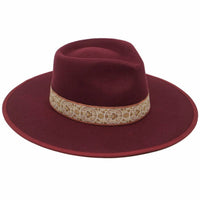 Olive & Pique Women's Melisande Hat in burgundy - women's hat