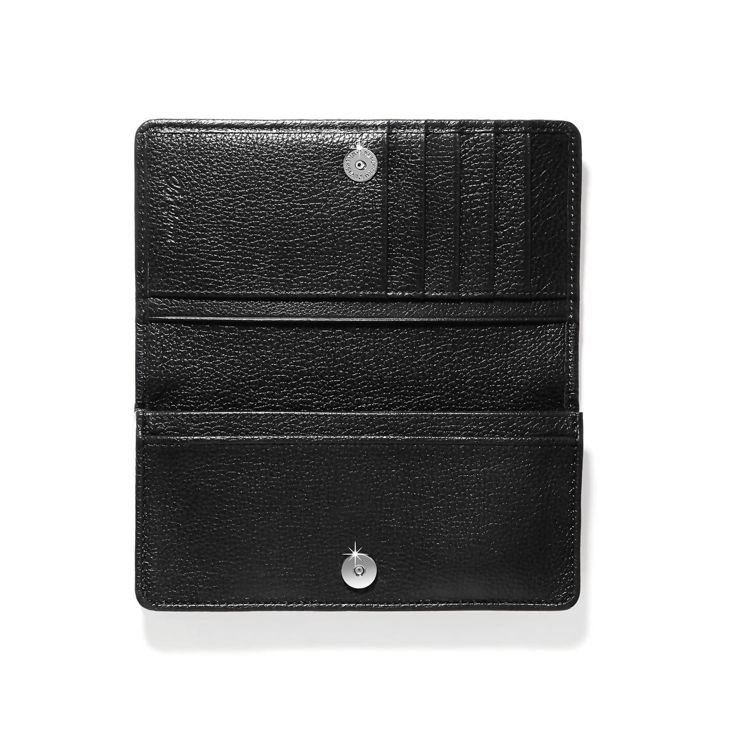 Brighton Women's Pretty Tough Arch Large Wallet in black - women's bag - detail view