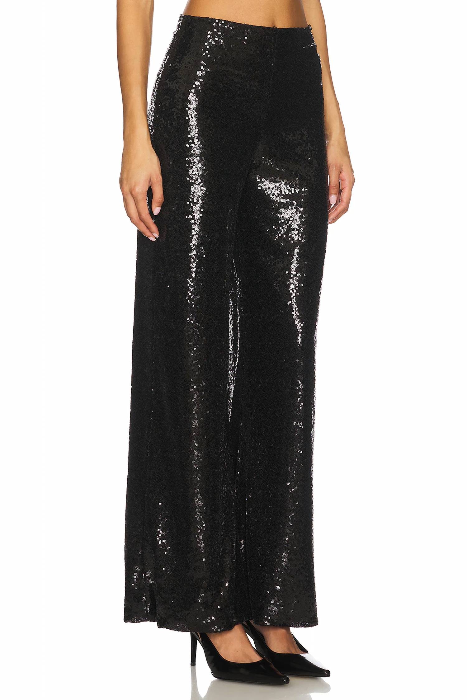Ripley Rader - Sequin Wide Leg Pant