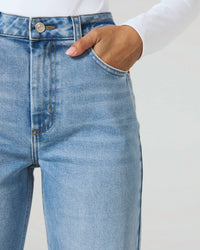 7Diamonds Gwen Wide Leg Jean in light blue - women's jeans - view 5