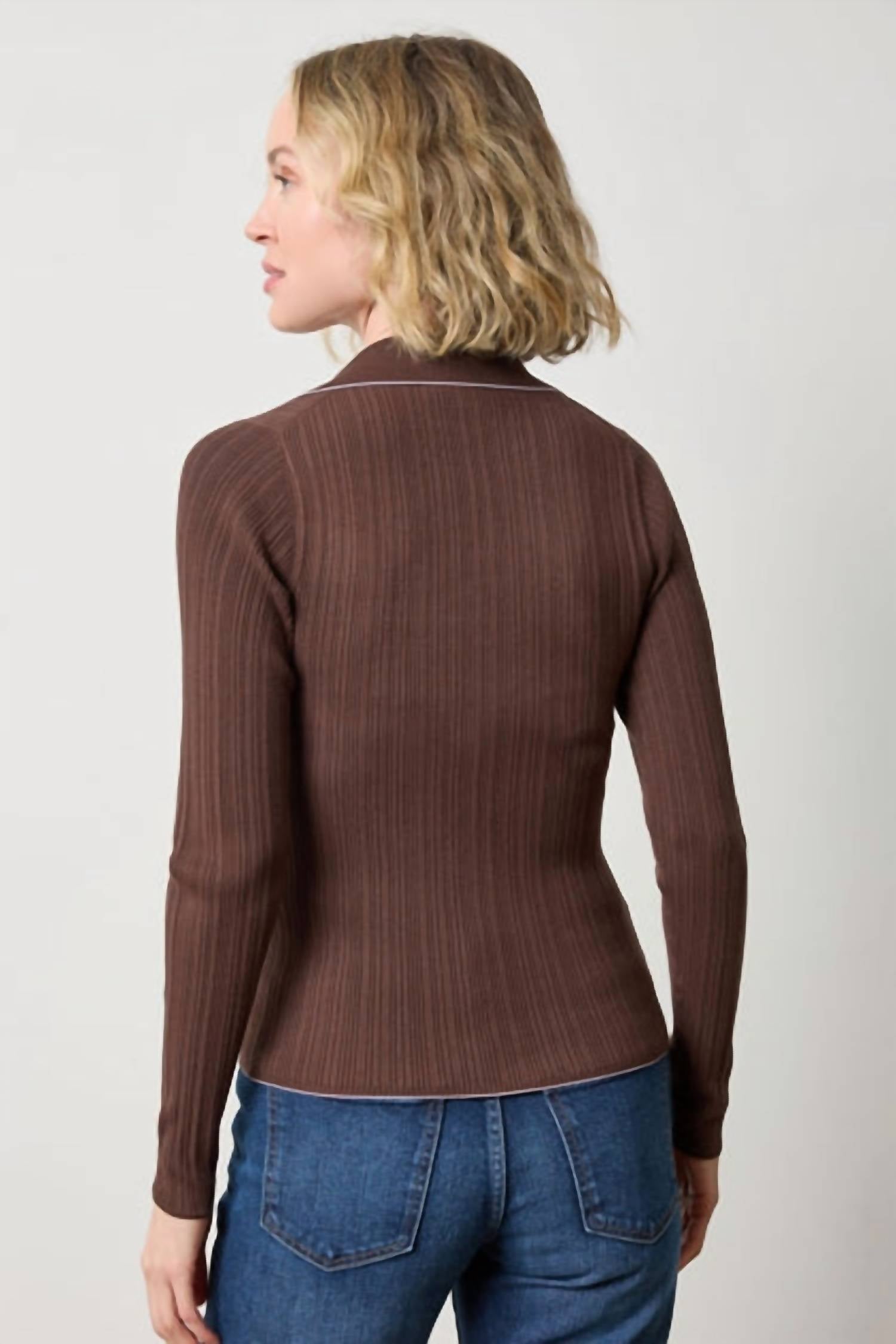 Lilla P - Rib Henley Sweater