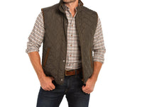 Madison Creek Outfitters Greenville Diamond Quilted Nylon Vest in loden - men's jacket