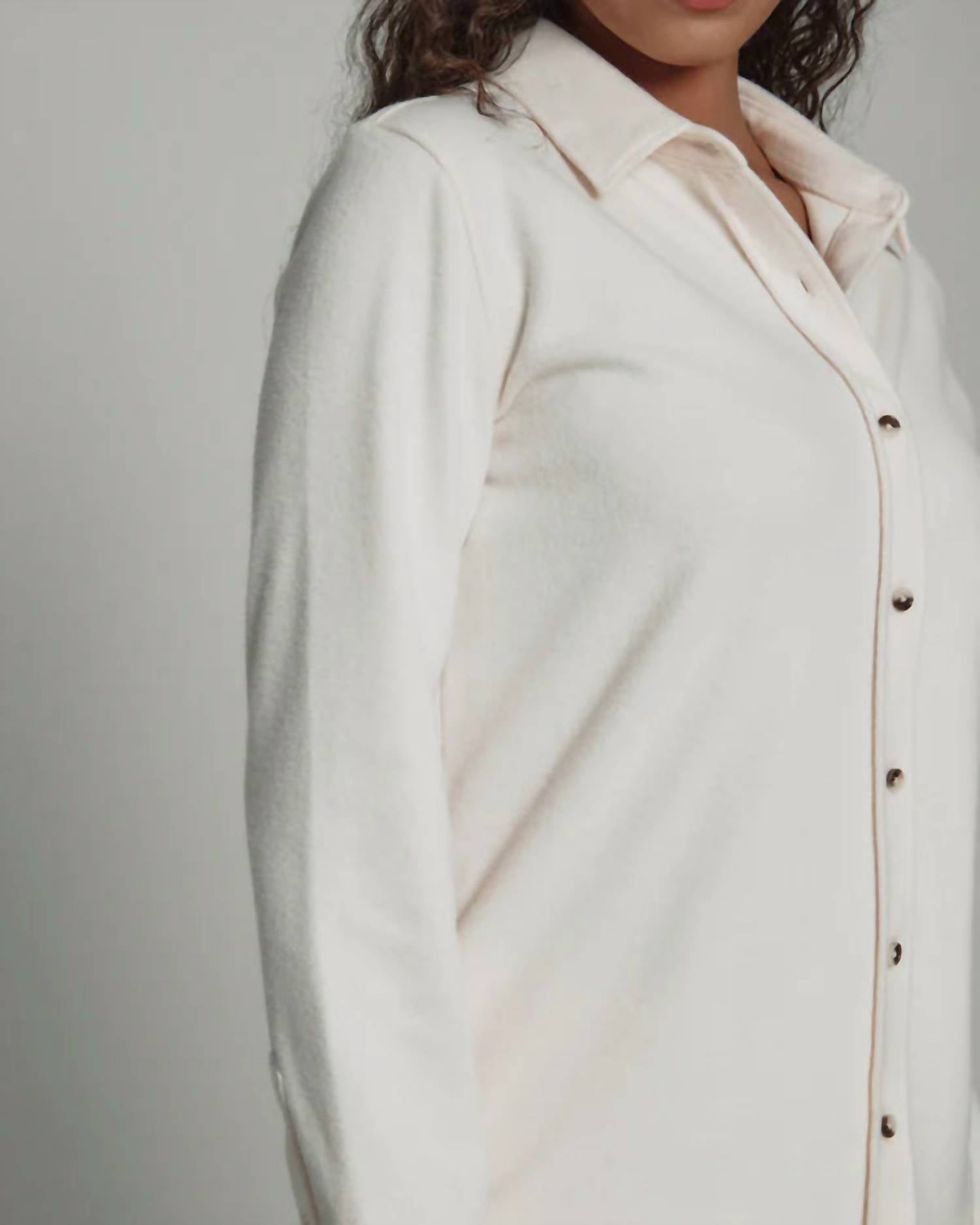 7Diamonds Generation Twill Button Down in birch - women's shirt - view 4