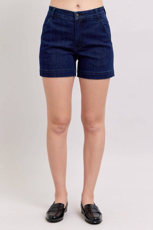 Judy Blue - High Waist Trouser Denim Short