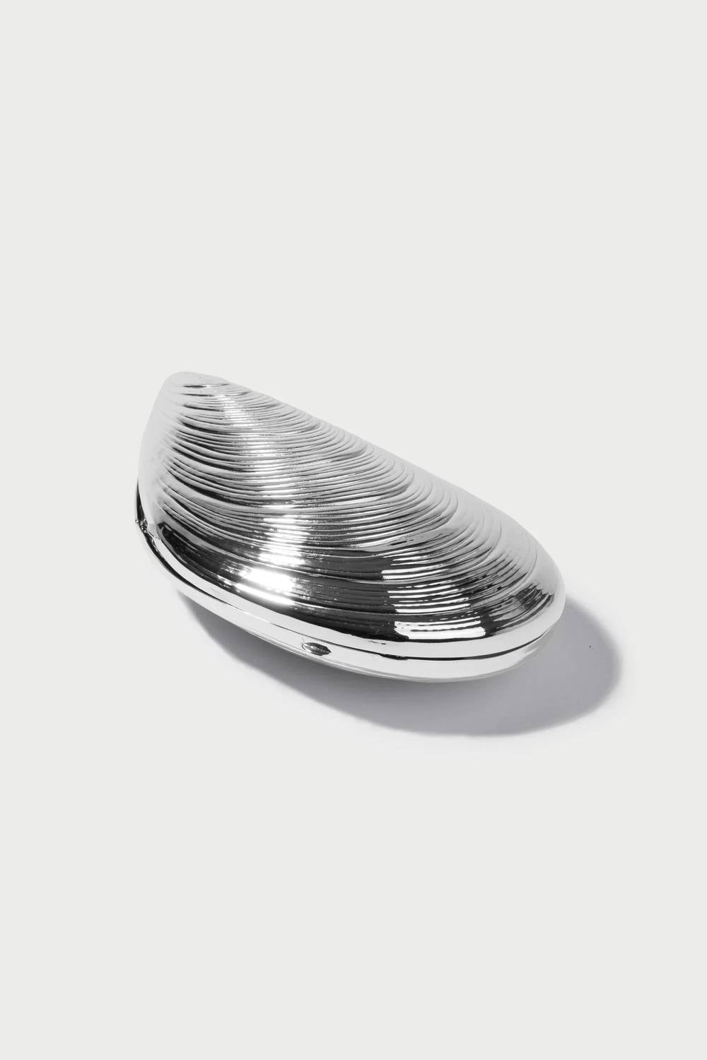 Simkhai - Women's Bridget Metal Oyster Clutch Bag