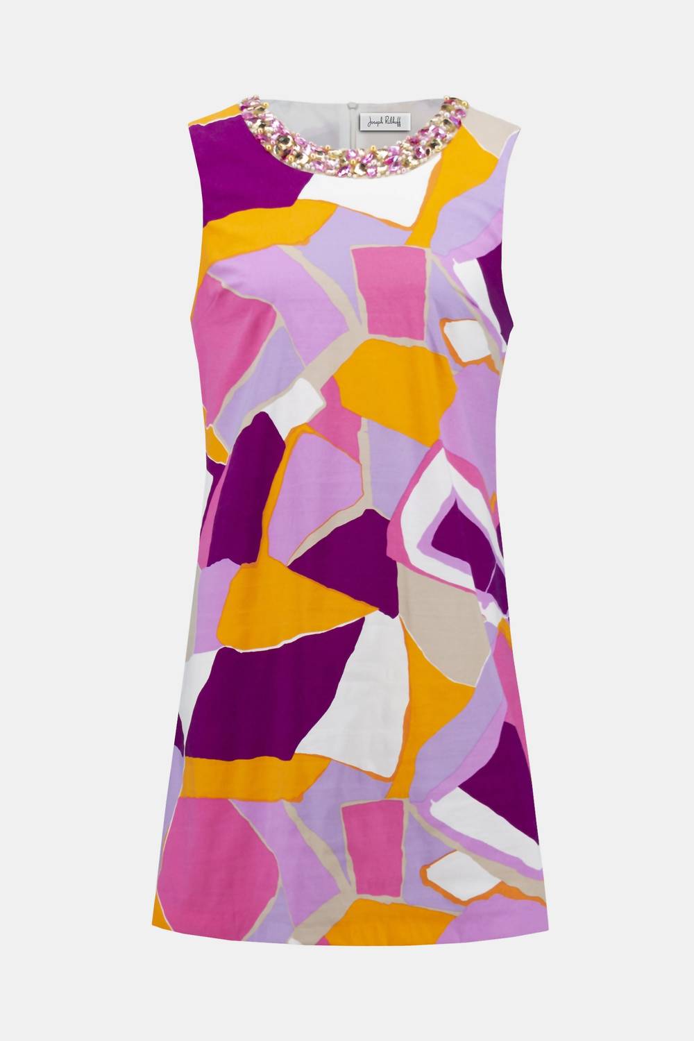 Joseph Ribkoff - Poplin Abstract Print Trapeze Dress