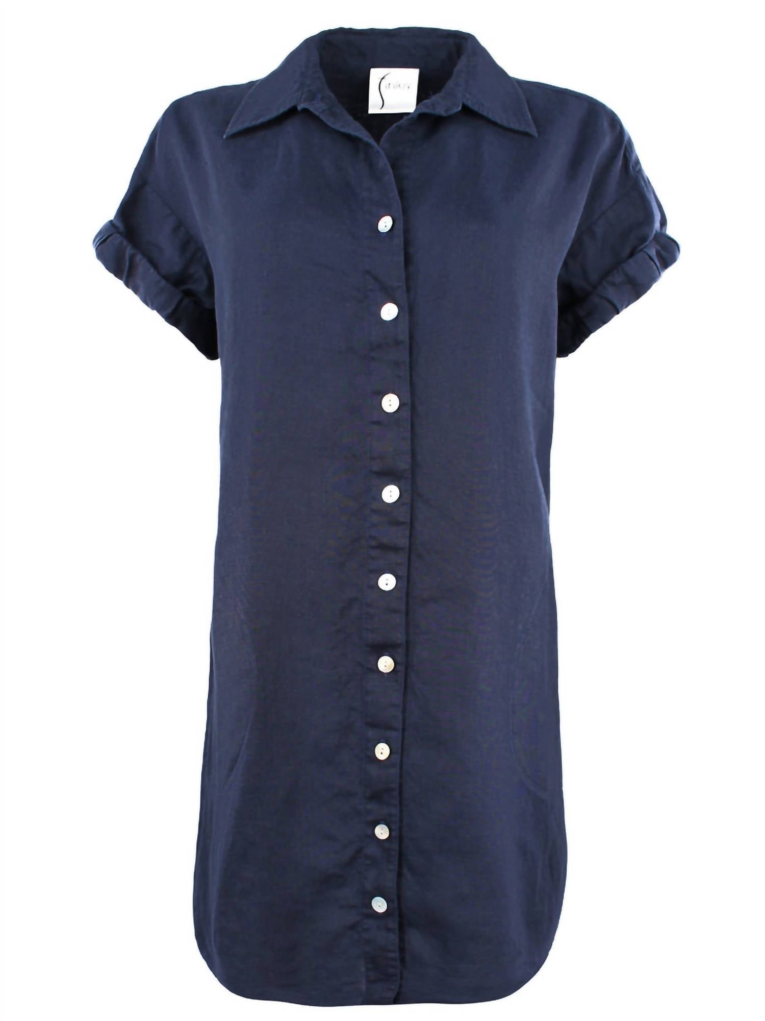 Finley - Roll Sleeve Camp Dress
