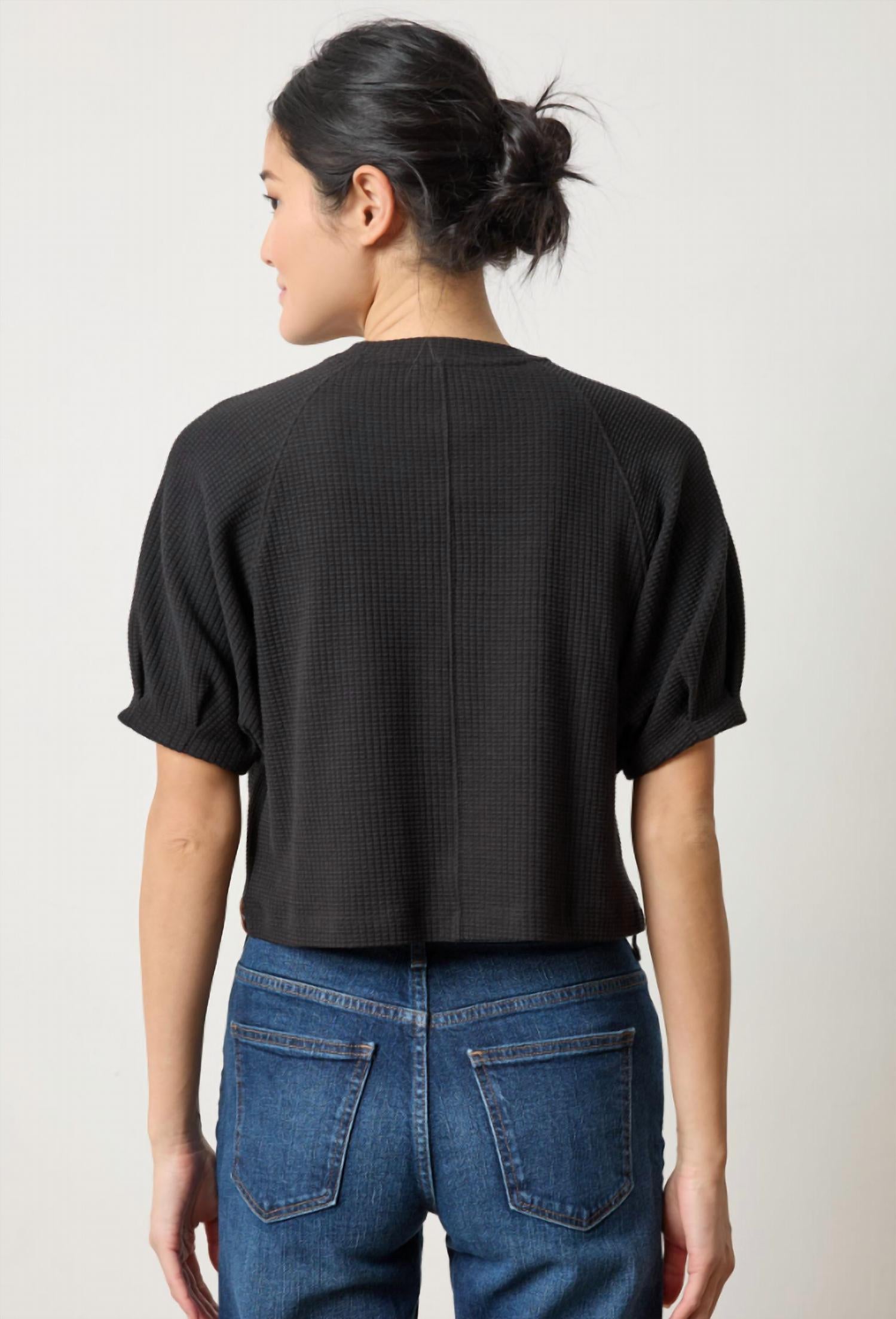 Lilla P - Pleated Sleeve Top