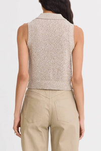 Matthew Bruch - Cable Mesh Collared Tank Top