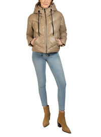 Love Token - Long Sleeve Hooded Puffer Jacket